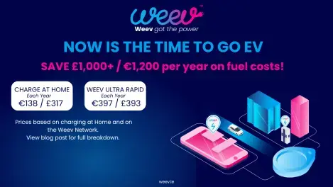 It's time to go EV with Weev to make huge savings on fuel each year⚡