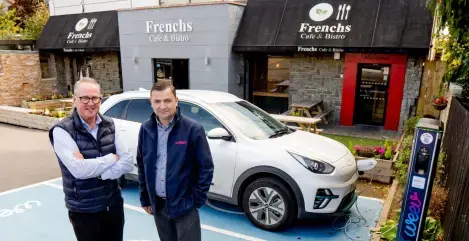 Weev installs EV charging points at French’s Cafe and Bistro as part of network expansion