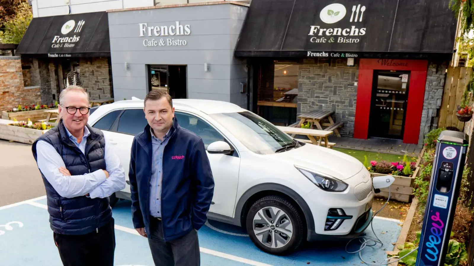 Weev installs EV charging points at French’s Cafe and Bistro as part of network expansion